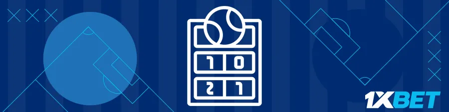 Les marchés de paris spécifiques au tennis sur 1xBet Afrique
